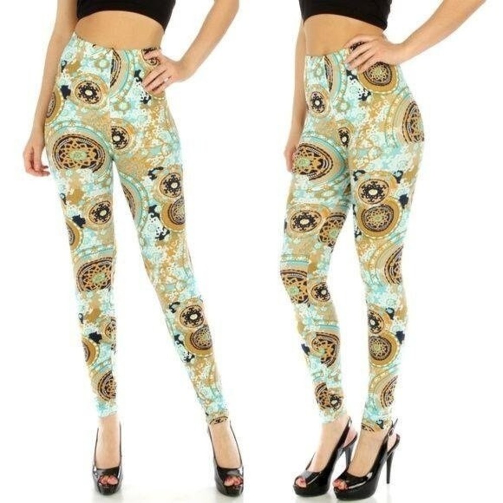 Reg One‎ Size Abstract Tribal Pattern Leggings
